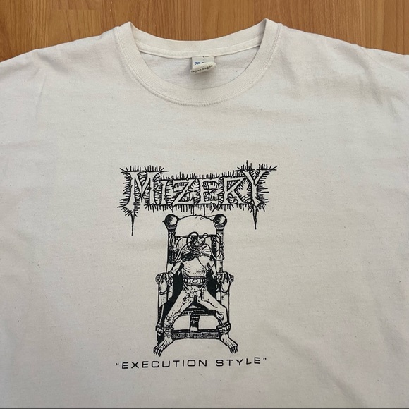 Mizery Execution Style Logo Hardcore Band T-Shirt Men’s XL